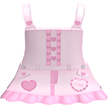  ♡ cute kawaii mezzo sweetheart overalls in pink