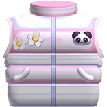 Cute Kawaii Pink Christmas Santa Panda Vest