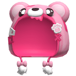 ♡ Cute Kawaii Pink Hungry Bear Hat 