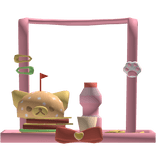Cute Kawaii Pink Kitty Fast Food Tray 1.0