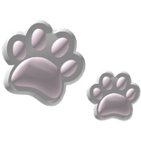 cute kawaii preppy cat paw hairclip