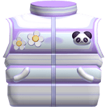 Cute Kawaii Purple Christmas Santa Panda Vest