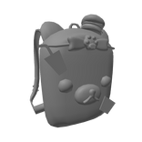 Cute Kawaii Red Bear Fast Food Backpack