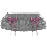 Cute Kawaii Ribbons Bows Ruffled Skirt