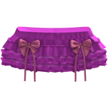 Cute Kawaii Ribbons Bows Ruffled Skirt Pink