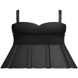 cute kawaii ruffled black dress