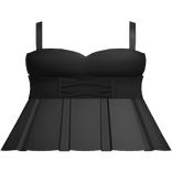 cute kawaii ruffled black dress