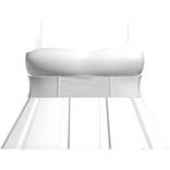 cute kawaii ruffled white dress