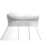 cute kawaii ruffled white dress