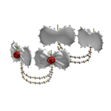 Cute Kawaii Side Hair Clips Bows White