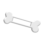 Cute Kawaii White Bone Hairclip 