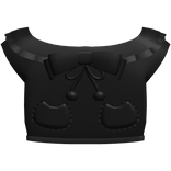 ♡ : cute kitten shirt with pom poms in black