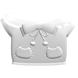 ♡ : cute kitten shirt with pom poms in white