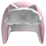 Cute Kitty Cat Ushanka in Pink/White