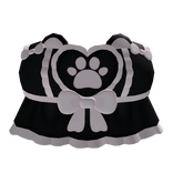 ♡꒱ cute kitty paw top with bow in pink & black