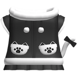 Cute Kitty Winter Jacket in Black