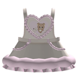 ꒰♡꒱ cute kkuma bears ruffled overalls in beige