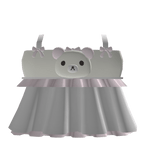 Cute Kuma Bear Dress With Pink Bows