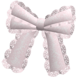 cute lace hair bow (right) pink