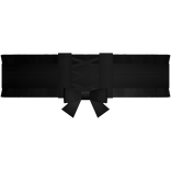 cute laced up bow choker necklace in black