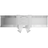 cute laced up bow choker necklace in white