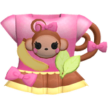 🍌🐵🍃 cute lala monkey dress w tail