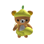 cute lemon bear plush backpack