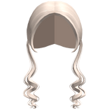 Cute Light Blonde Low Preppy Wavy Pigtails