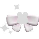 Ი𐑼  Cute Light Pink Bunny Bow Hairclip w Sparkle 