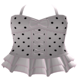 cute light pink polka dot dress