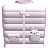 Cute Light Pink Winter Miffy Puffer Jacket