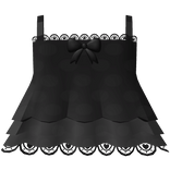 ♡ cute littl lace gown in black