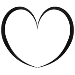 ♡ cute little black heart cowlick