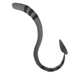 Cute long gray demon tail