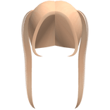 Cute Long Straight Pigtails in Blonde