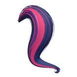 Cute Long Twilight Blue Tail