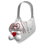 Cute Love Rabbit White Bag