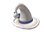 Cute Lunar Reverie - White & Blue Witch Hat