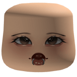Cute Makeup Blush Cheeks Face W/ Lip Piercings