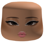 Cute Makeup Glam Cheeks Face W/ Brown Eyes