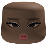 Cute Makeup Glam Cheeks Face W/ Brown Eyes