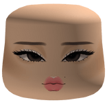 Cute Makeup Glam Cheeks Face W/ Brown Eyes