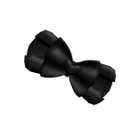 Cute Mermaid Heart Bow in Black