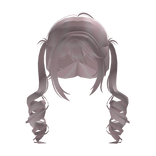 Cute Messy Curly Pigtails (Pink)