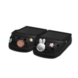 ꒰♡꒱ cute miffy bunny crocs shoes in black