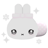 ♡ : cute miffy bunny pink winter hairclip