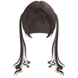 cute milk tea brown dollette pigtails