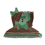 ♡ cute mint choco mori kei ruffle dress