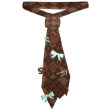 ┊♡ ꒱ cute mint chocolate neapolitian neck tie 