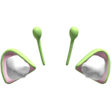 cute moe alien kawaii anime kitty green